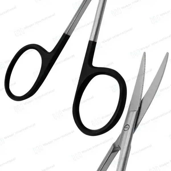 Supercut Iris Scissors 4.5″ Curved - surgical instruments manufactured by Waqar International, Sialkot - view 6