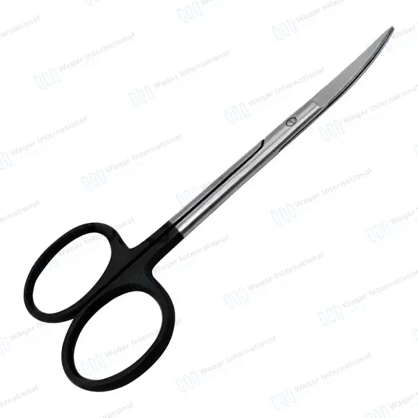 Supercut Iris Scissors 4.5″ Curved - surgical instruments manufactured by Waqar International, Sialkot - view 8