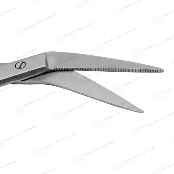 Supercut Iris Scissors 4.5″ Angled - surgical instruments manufactured by Waqar International, Sialkot - view 5