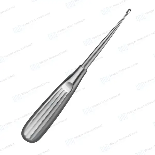 Spratt Brun Bone Curette 6.5″ Oval Cup 2.2×3.4mm Size #5/0 - surgical instruments manufactured by Waqar International, Sialkot - view 6