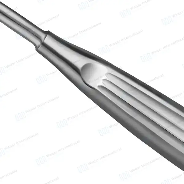 Spratt Brun Bone Curette 6.5″ Oval Cup 3.3×5.1mm Size #2/0 - surgical instruments manufactured by Waqar International, Sialkot - view 5