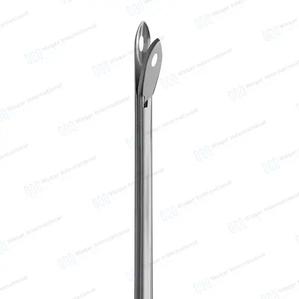 Wilde Blakesley Ethmoid Forceps 5″ Shaft 4x12mm Straight Pointed Fenestrated Cup - surgical instruments manufactured by Waqar International, Sialkot - view 2