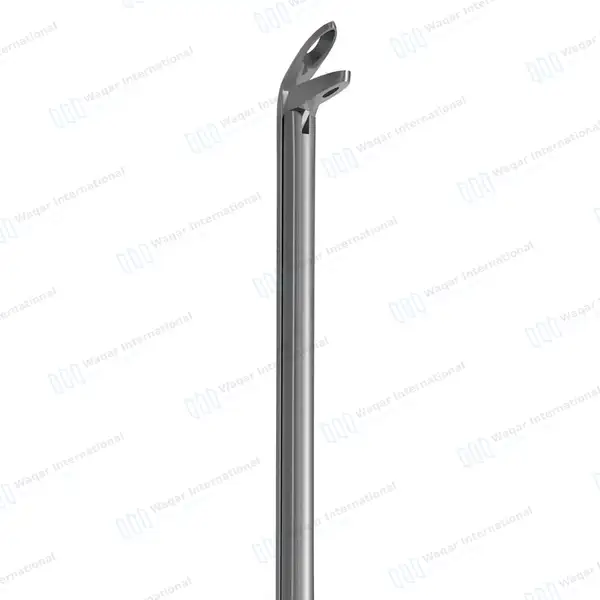Wilde Blakesley Ethmoid Forceps 5″ Shaft 45° Up 4x12mm Pointed Fenestrated Cup - surgical instruments manufactured by Waqar International, Sialkot - view 2