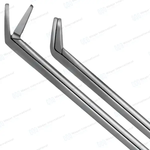 Wilde Blakesley Ethmoid Forceps 5″ Shaft 45° Up 4x12mm Pointed Fenestrated Cup - surgical instruments manufactured by Waqar International, Sialkot - view 5