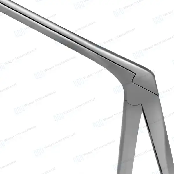 Wilde Blakesley Ethmoid Forceps 5″ Shaft 45° Up 4x12mm Pointed Fenestrated Cup - surgical instruments manufactured by Waqar International, Sialkot - view 6