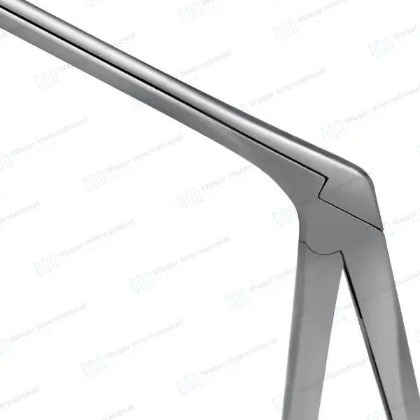 Wilde Blakesley Ethmoid Forceps 5″ Shaft 90° Up 4x12mm Pointed Fenestrated Cup - surgical instruments manufactured by Waqar International, Sialkot - view 6