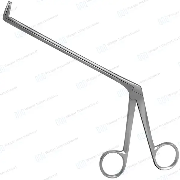 Wilde Blakesley Ethmoid Forceps 5″ Shaft 90° Up 4x12mm Pointed Fenestrated Cup - surgical instruments manufactured by Waqar International, Sialkot - view 8