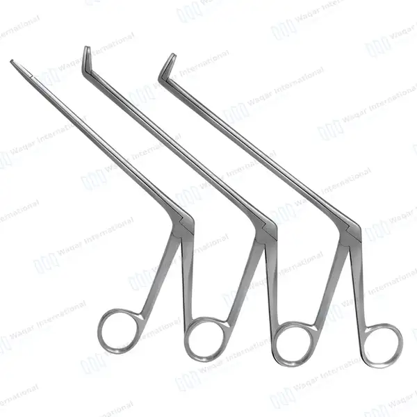 3 Wilde Blakesley Ethmoid Forceps 4x12mm Bite Straight+Angled 45 & 90 Degree Jaws - surgical instruments manufactured by Waqar International, Sialkot - view 2
