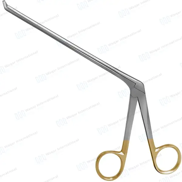Gruenwald Nasal Forceps 4.5″ Shaft 45º Upward Through-cutting 2.5×12 mm Oval Bite - surgical instruments manufactured by Waqar International, Sialkot - view 2