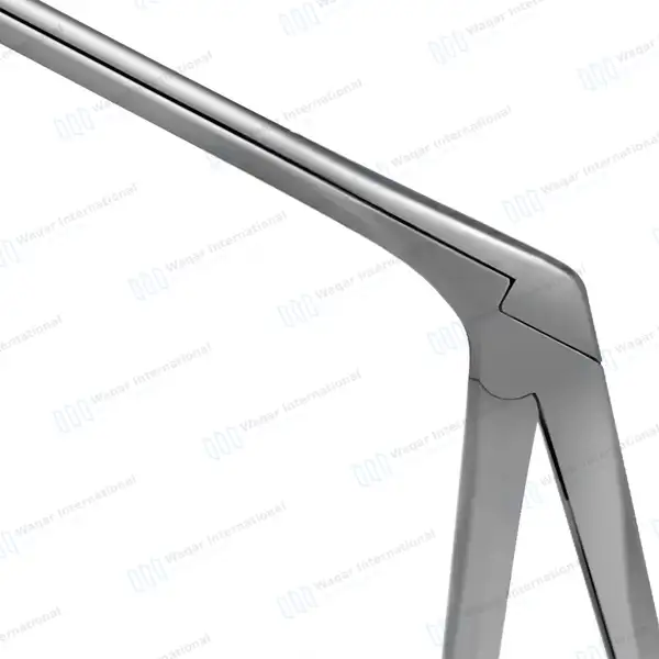 Gruenwald Nasal Forceps 4.5″ Shaft 45º Upward Through-cutting 2.5×12 mm Oval Bite - surgical instruments manufactured by Waqar International, Sialkot - view 7