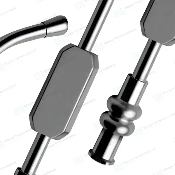 Von Eicken Antrum Cannula 6″ Long Curved 4mm Bulbous Tip - surgical instruments manufactured by Waqar International, Sialkot - view 7