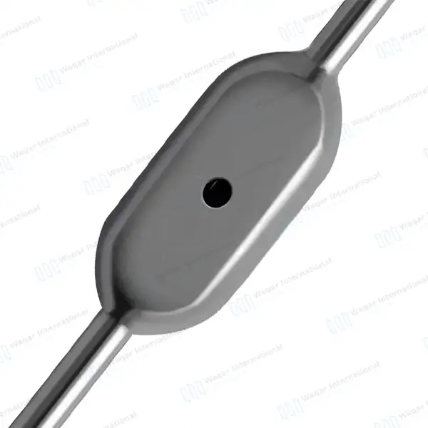 Sinus Suction Tube 6.5” Short Curved 4mm Diameter Bulbous Tip - surgical instruments manufactured by Waqar International, Sialkot - view 6
