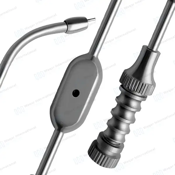 Sinus Suction Tube 6.5” Short Curved 4mm Diameter Bulbous Tip - surgical instruments manufactured by Waqar International, Sialkot - view 8