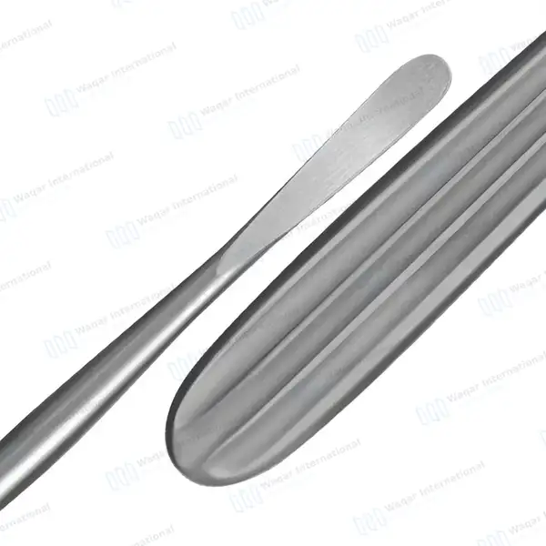 Adson Periosteal Elevator 7.5″ Semi Sharp Curved 7mm Wide - surgical instruments manufactured by Waqar International, Sialkot - view 8