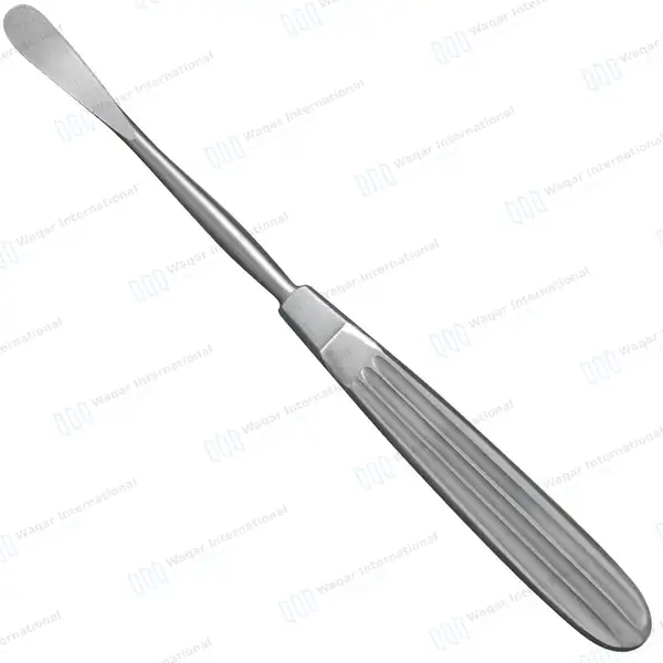 Adson Periosteal Elevator 7.5″ Semi Sharp Curved 10mm Wide - surgical instruments manufactured by Waqar International, Sialkot - view 2