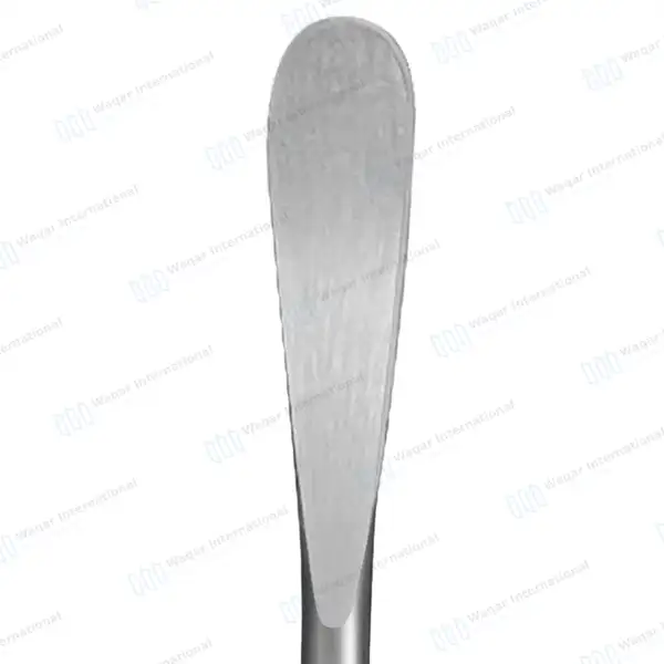 Adson Periosteal Elevator 7.5″ Semi Sharp Curved 10mm Wide - surgical instruments manufactured by Waqar International, Sialkot - view 4
