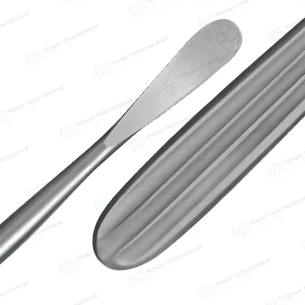 Adson Periosteal Elevator 7.5″ Semi Sharp Curved 10mm Wide - surgical instruments manufactured by Waqar International, Sialkot - view 8