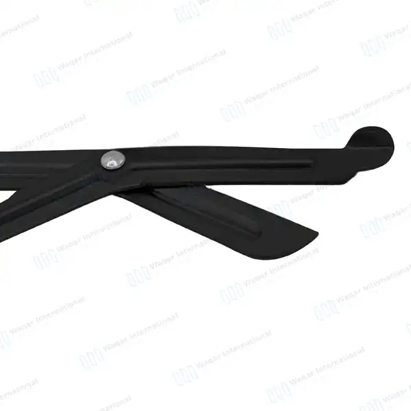 EMT Trauma Shears 7.25″ Black Blades Olive Drab Handle - surgical instruments manufactured by Waqar International, Sialkot - view 5