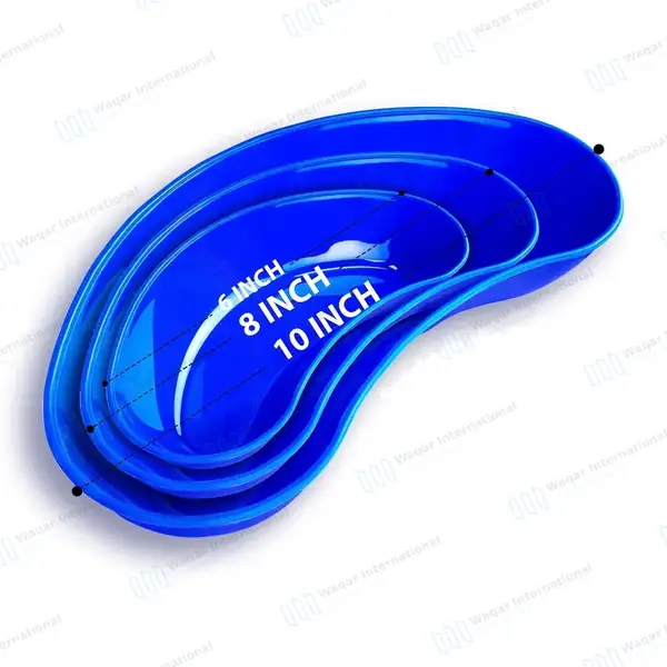 3 Pcs Plastic Emesis Basin Set 6″, 8″ & 10″ - surgical instruments manufactured by Waqar International, Sialkot - view 3