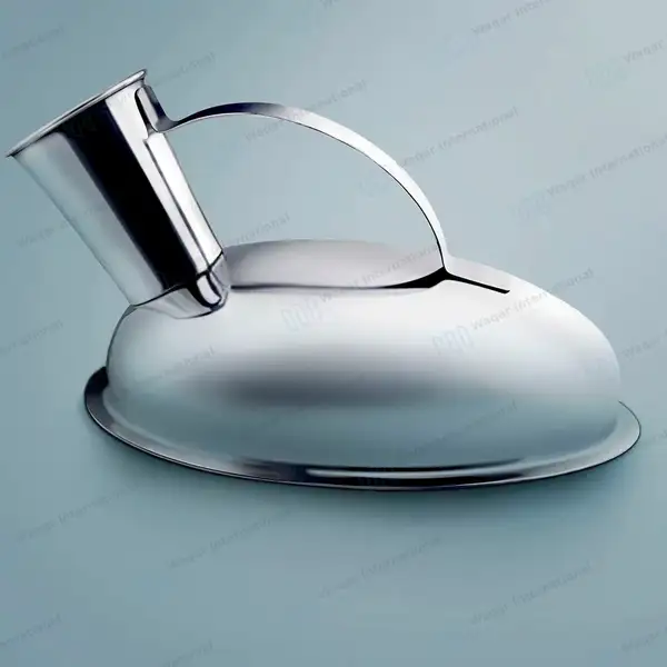 Stainless Steel Male Urinal Pot Bedpan - surgical instruments manufactured by Waqar International, Sialkot - view 5