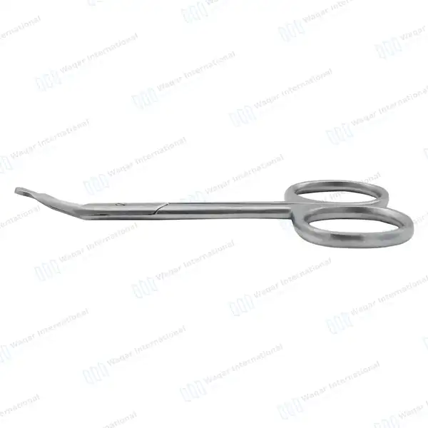 Ostomy Scissors Curved  4.5″ Blunt Tips - surgical instruments manufactured by Waqar International, Sialkot - view 5