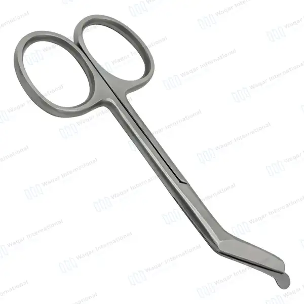 Ostomy Scissors Curved  4.5″ Blunt Tips - surgical instruments manufactured by Waqar International, Sialkot - view 6