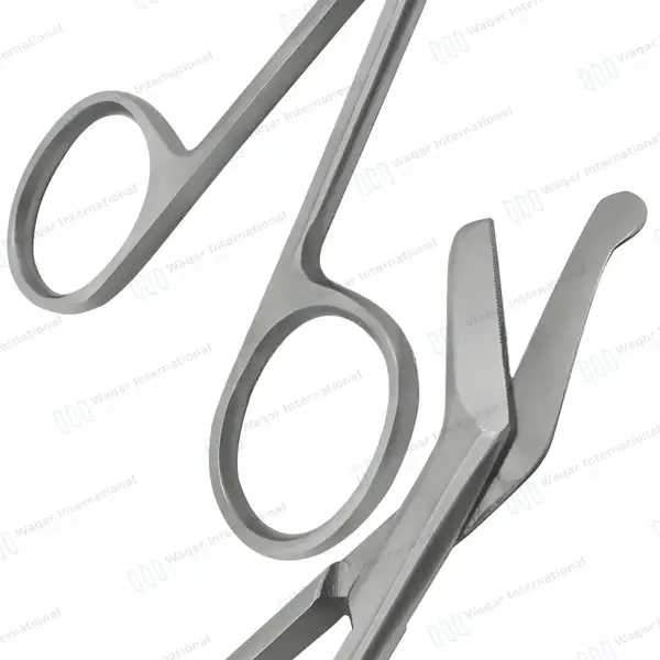 Ostomy Scissors Curved  4.5″ Blunt Tips - surgical instruments manufactured by Waqar International, Sialkot - view 7