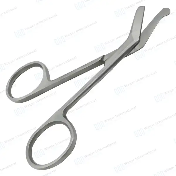Ostomy Scissors Curved  4.5″ Blunt Tips - surgical instruments manufactured by Waqar International, Sialkot - view 8
