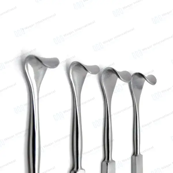 4 Pcs Desmarres Lid Retractor Set 5.5″ Size 11mm, 13mm, 15mm, 17mm - surgical instruments manufactured by Waqar International, Sialkot - view 3