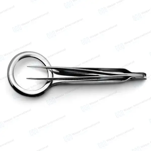 Magnifying Splinter Forcep Tweezer 3.5″ Fine Pointed Tips - surgical instruments manufactured by Waqar International, Sialkot - view 5