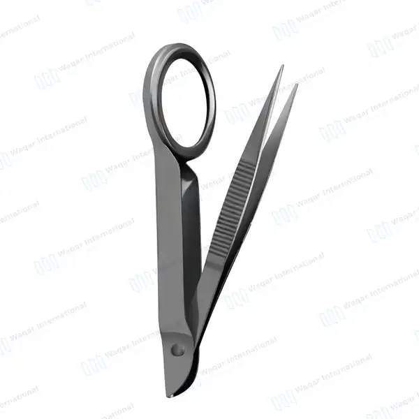 12 Magnifying Splinter Forcep Tweezers Set 3.5″ Fine Pointed Tips - surgical instruments manufactured by Waqar International, Sialkot - view 4