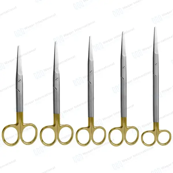 5 TC Mayo Dissecting Scissors Set 5.5″, 6.75″, 8″, 9″, 11″ Straight - surgical instruments manufactured by Waqar International, Sialkot - view 10