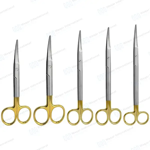5 TC Mayo Dissecting Scissors Set 5.5″, 6.75″, 8″, 9″, 11″ Curved - surgical instruments manufactured by Waqar International, Sialkot - view 10