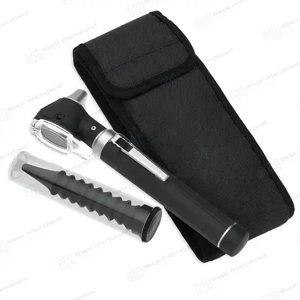 6 Pcs Otoscope Alligator Forcep Adson Baynote & Curette Ear Wax Cleaning Kit - surgical instruments manufactured by Waqar International, Sialkot - view 2