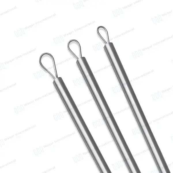 6 Pcs Otoscope Alligator Forcep Adson Baynote & Curette Ear Wax Cleaning Kit - surgical instruments manufactured by Waqar International, Sialkot - view 4