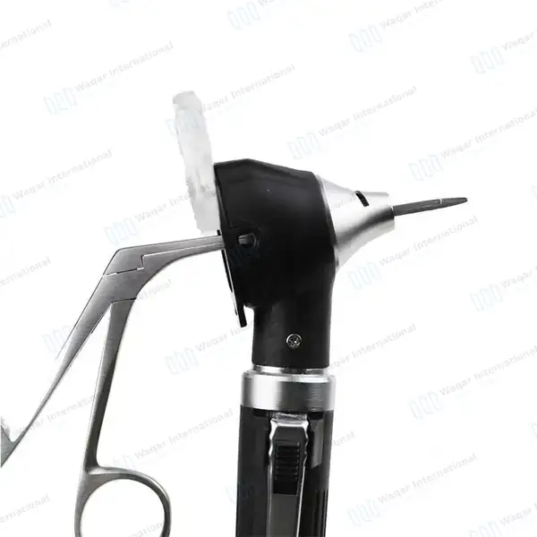 6 Pcs Otoscope Alligator Forcep Adson Baynote & Curette Ear Wax Cleaning Kit - surgical instruments manufactured by Waqar International, Sialkot - view 7