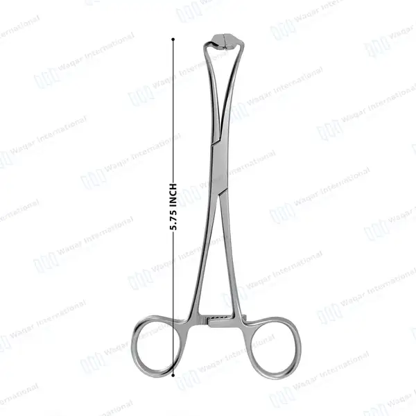 5 Pcs Peers Towel Clamp Forceps 5.75″ Serrated Tips with Grooves - surgical instruments manufactured by Waqar International, Sialkot - view 3