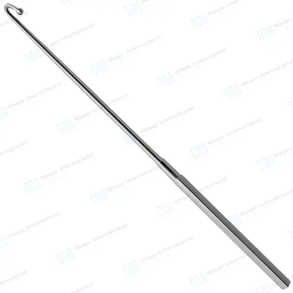 Covault Spay Hook 9″ with Curved Probe Tip - veterinary instruments manufactured by Waqar International, Sialkot - view 2