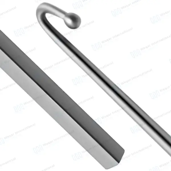 5 Pcs Covault Spay Hook Set 9″ with Curved Probe Tip - veterinary instruments manufactured by Waqar International, Sialkot - view 8
