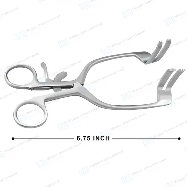 Mayo Adams Retractor 6.75″ with Grip Lock - surgical instruments manufactured by Waqar International, Sialkot - view 3