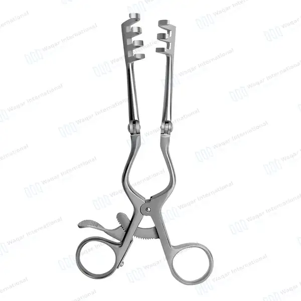 Beckman Weitlaner Retractor 5.5″ 3×4 Blunt Hinged Blade - surgical instruments manufactured by Waqar International, Sialkot - view 2