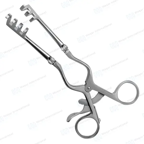 Beckman Weitlaner Retractor 5.5″ 3×4 Blunt Hinged Blade - surgical instruments manufactured by Waqar International, Sialkot - view 3