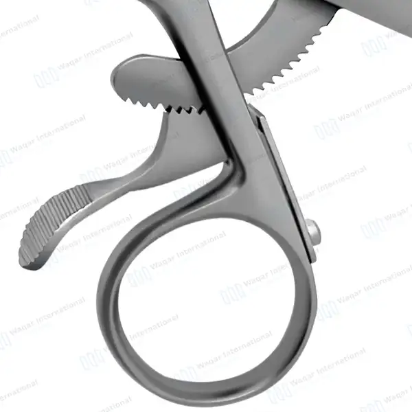 Beckman Weitlaner Retractor 5.5″ 3×4 Blunt Hinged Blade - surgical instruments manufactured by Waqar International, Sialkot - view 8