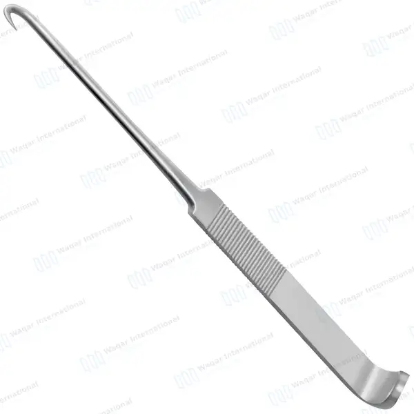 News Tracheal Hook 6″ Curved Sharp Point - surgical instruments manufactured by Waqar International, Sialkot - view 2
