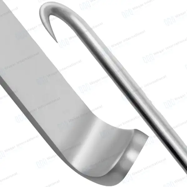 News Tracheal Hook 6″ Curved Sharp Point - surgical instruments manufactured by Waqar International, Sialkot - view 8