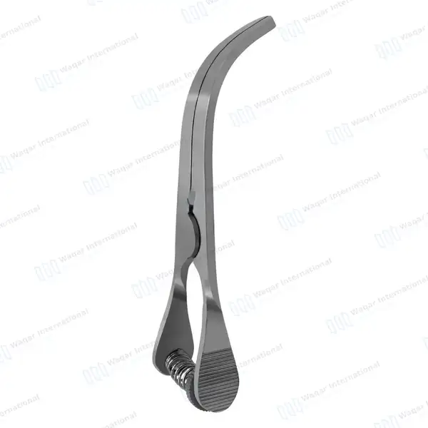 Glover Bulldog Clamp with Spring Adjusting Screw 9cm Curved 4cm Jaws - surgical instruments manufactured by Waqar International, Sialkot - view 7