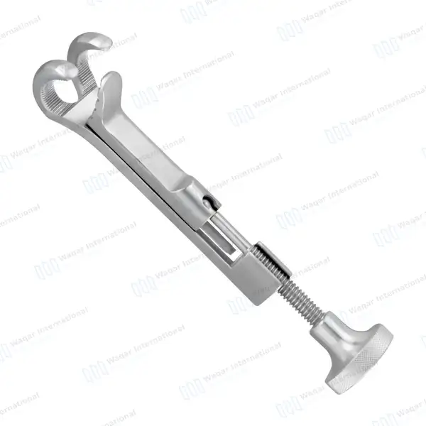 Lowman Bone Clamp 8″ 1×2 Prong Jaws 1 1/4″ Wide - orthopedic instruments manufactured by Waqar International, Sialkot - view 2
