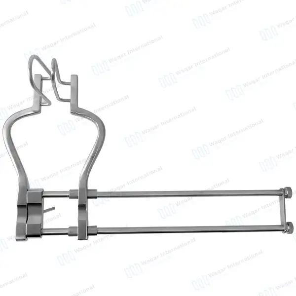Balfour Retractor 14″ (35.7cm) Spread with Fenestrated Side Blades - surgical instruments manufactured by Waqar International, Sialkot - view 2