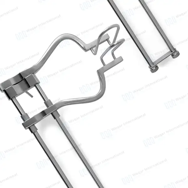 Balfour Retractor 14″ (35.7cm) Spread with Fenestrated Side Blades - surgical instruments manufactured by Waqar International, Sialkot - view 8