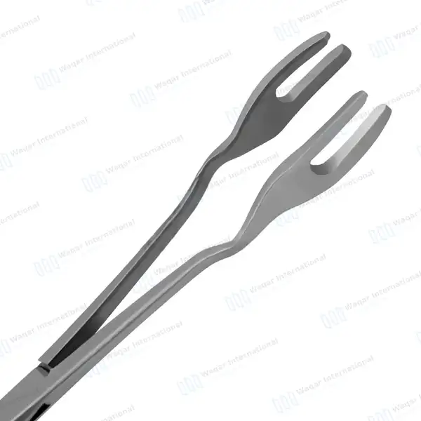 4 Prongs Davis Sterilizer Forceps 10″ with Lock - surgical instruments manufactured by Waqar International, Sialkot - view 5